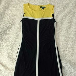 Ralph Lauren Colorblock Sleeveless Dress